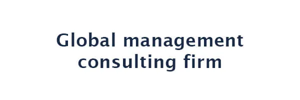 Global management consulting firm