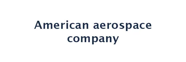 American aerospace company