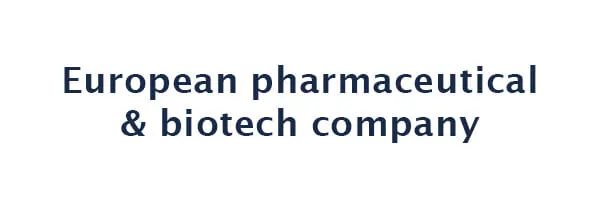 European pharmaceutical & biotech company