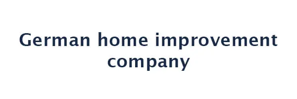 German home improvement company