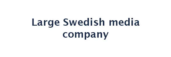 Large Swedish media company